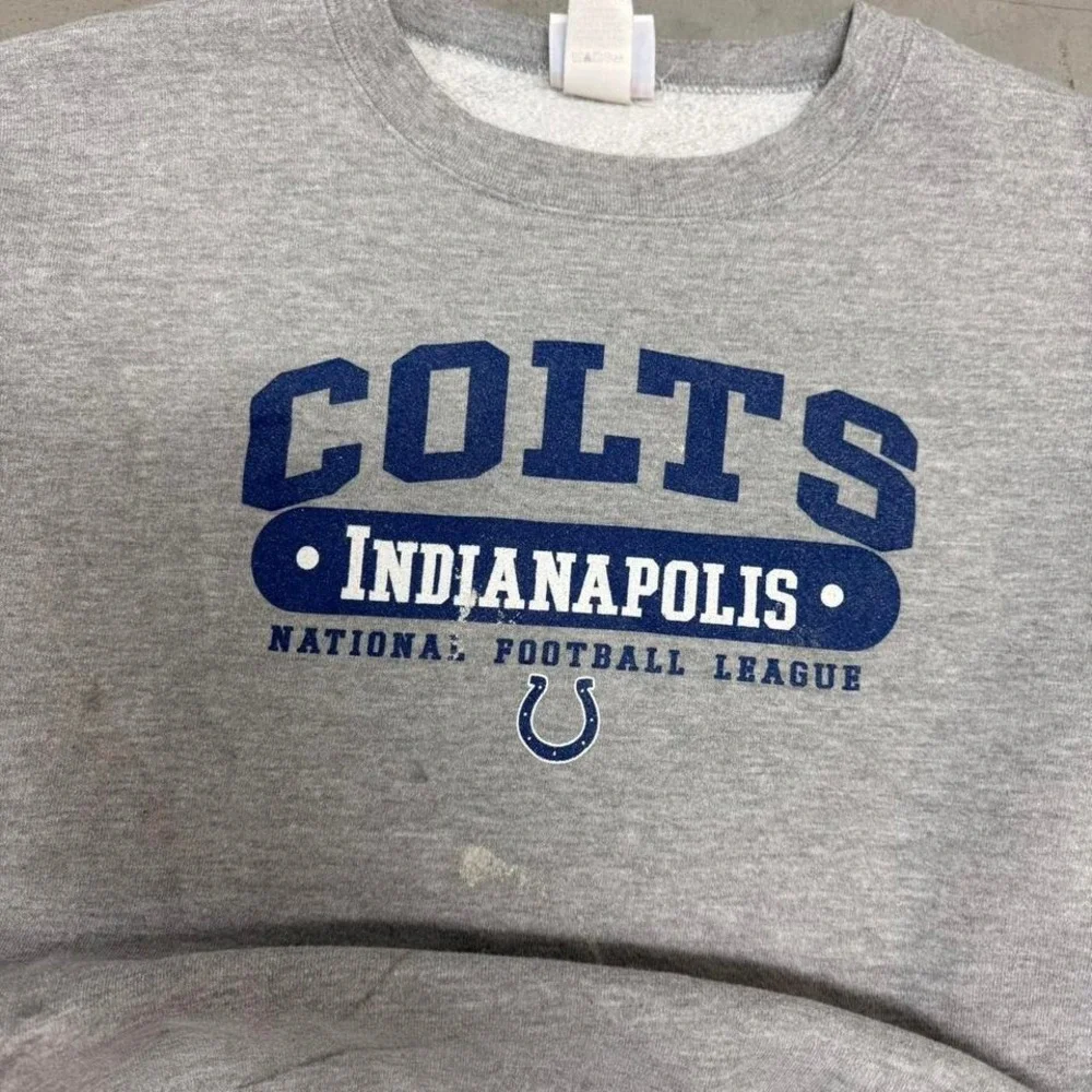 Vintage y2k Gray Indianapolis Colts Crew